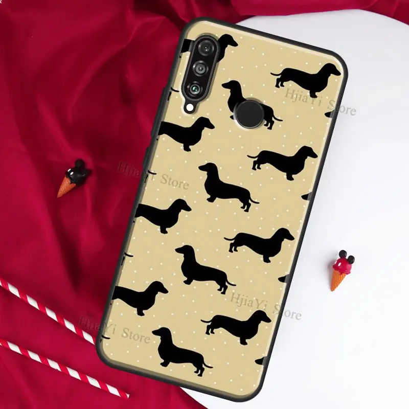 Dachshund Sausage Dog Puppy For Huawei P20 Lite P10 P40 P30 Pro Case For Huawei P Smart 2019 Z Mate 20 10 Lite Funda