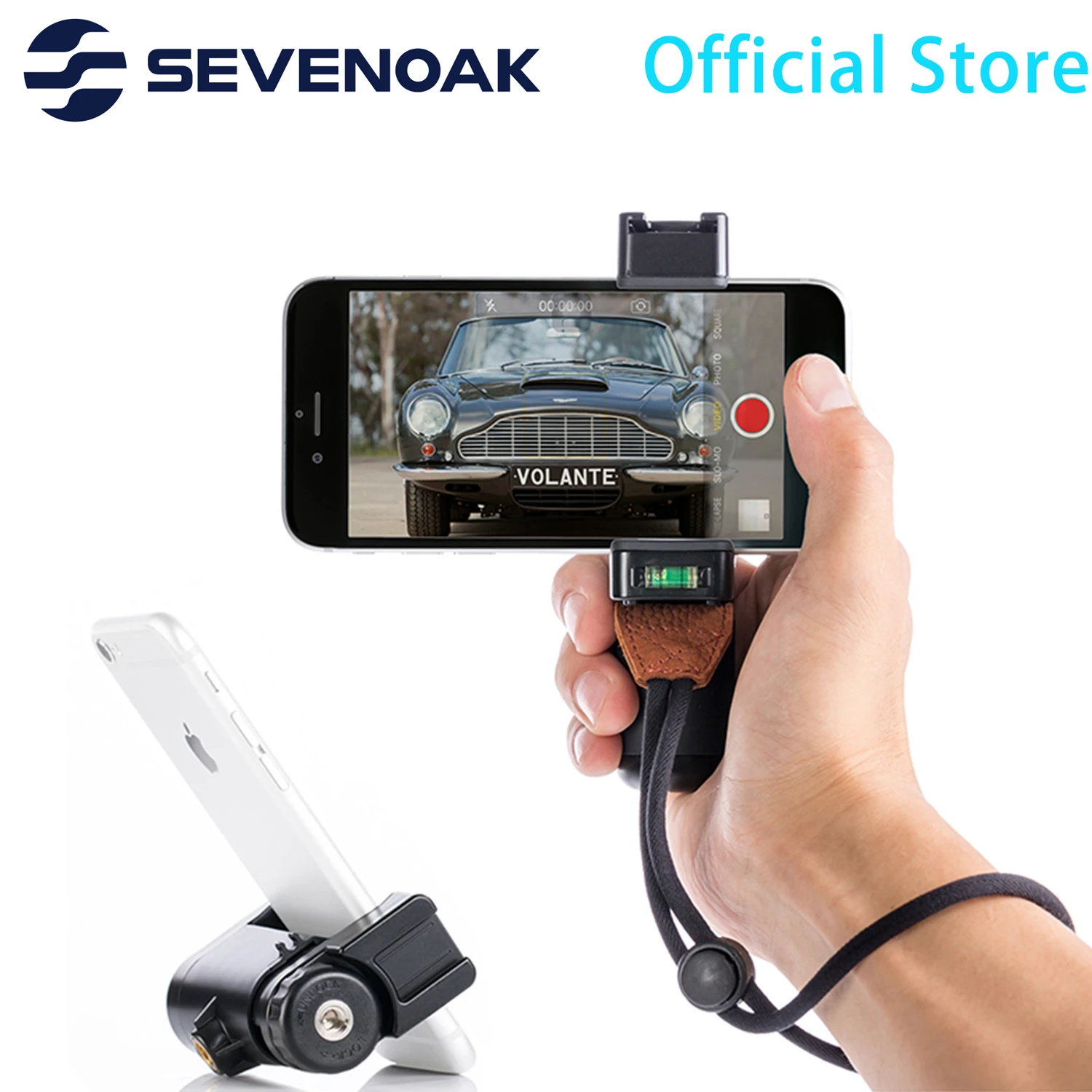 

Sevenoak SK-PSC1 SmartGrip Handheld Stand Smartphone Holder for Selfie Vlog YouTube Video Live Photographer Filmmaker Traveler