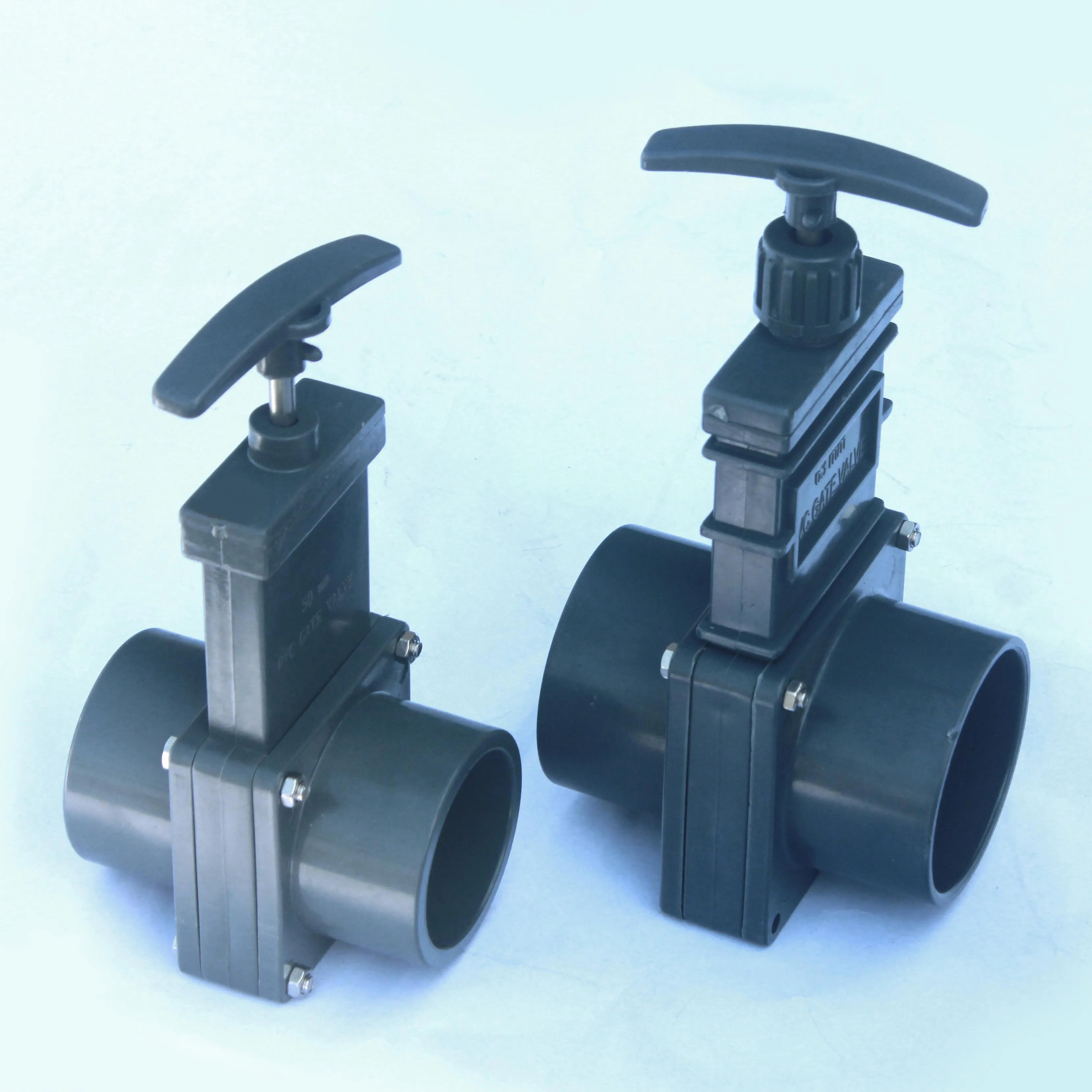 DN50/DN63/DN75 Camp drain valve  sewage RV valve UPVC caravan gate valve with good corrosion and pressure resistance