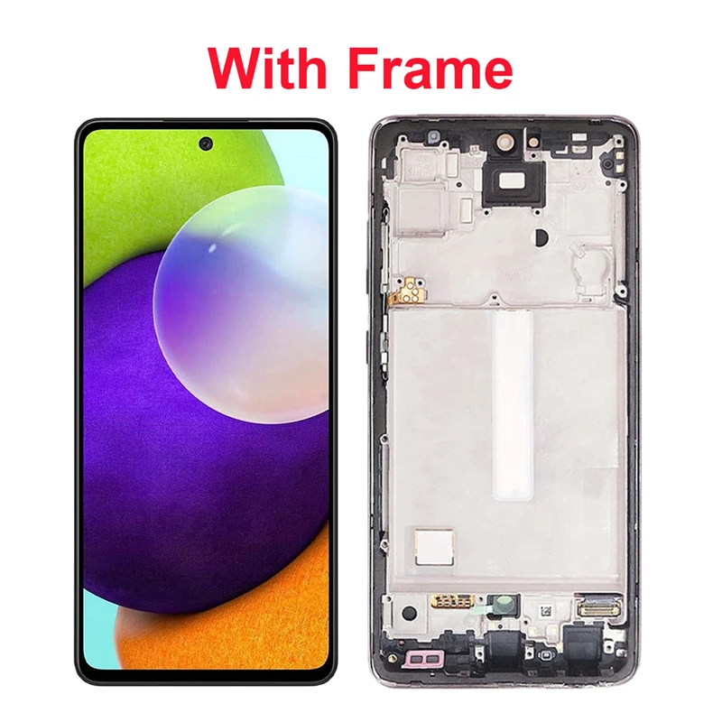 

Suitable for Samsung A52 screen assembly A52 4G 2021 A525F/M/A525DS mobile phone LCD display A425incell touch screen Digitizer