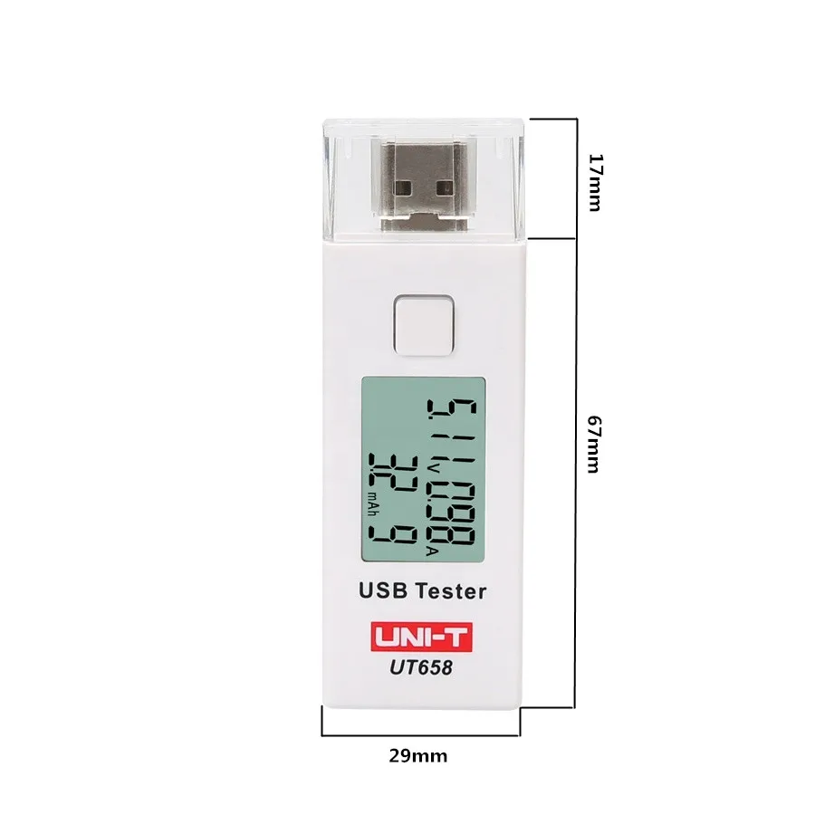 UNI-T UT658 Digital USB Voltage And Current meter tester U Disk Doctor Chargers Voltmeter Ammeter Capacity Tester Monitor 9V 3A
