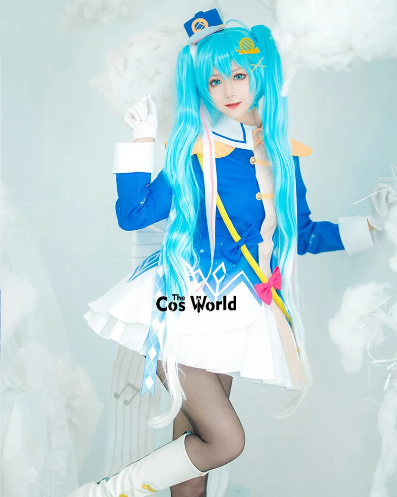 2020 Miku Princess Snow Dress Uniform Outfit Anime Customize Cosplay Costumes