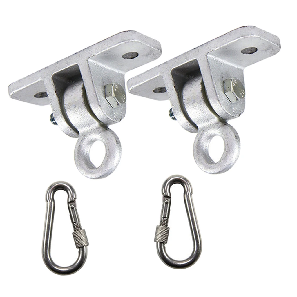 2 Pair Heavy Duty Swing ers Swivel Hooks Playground Hammock Mount Kit