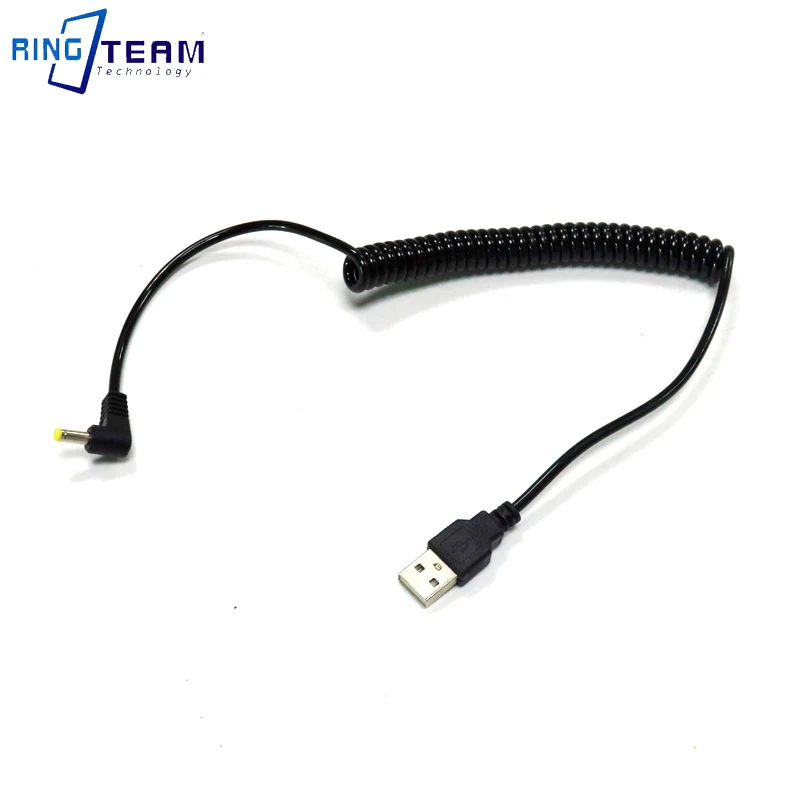 Suitable for Panasonic HD Video DV Camera 5V 2A DC Drive USB To DC4.0×1.7mm Male Spring Wire Power Cord