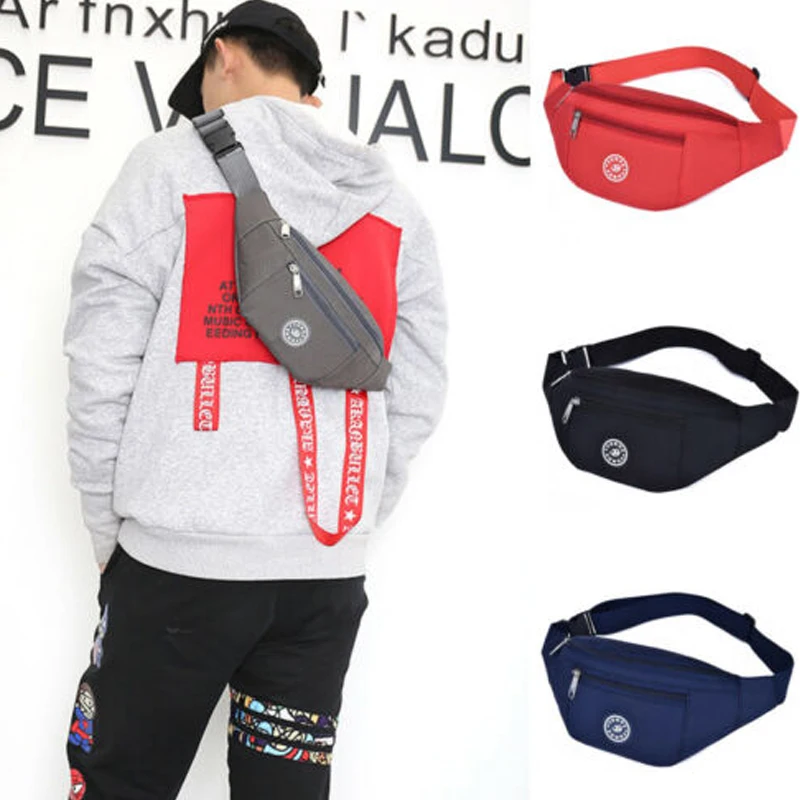 

Fashion Women Men Waist Bum Bag Belt Money Pouch Wallet Zip Travel Hiking Bag Pack Black Blue Red Gray