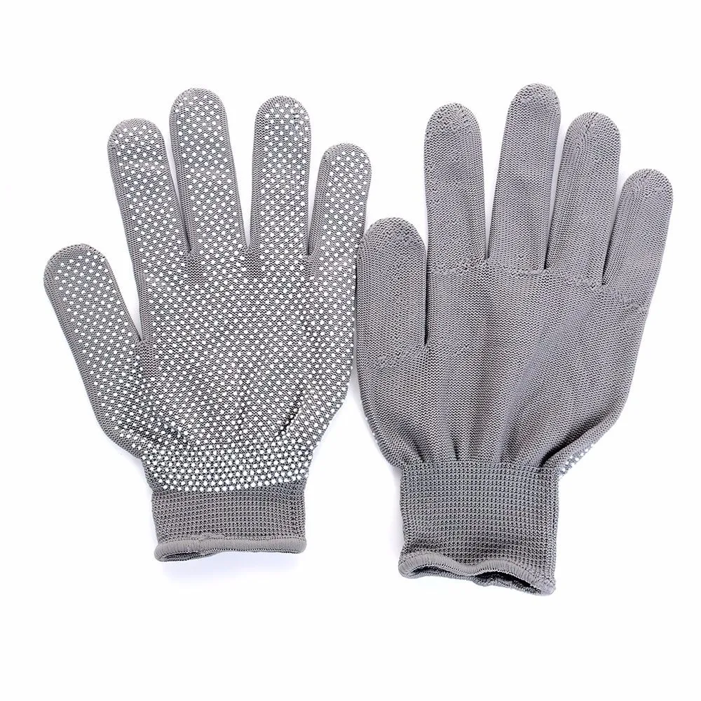 Guantes protectores resistentes al calor para rizar el cabello, guantes de trabajo de hierro plano recto, anticorte, alta calidad, 2 uds.