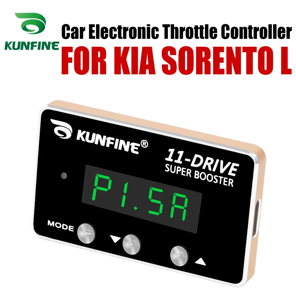 

KUNFINE Car Electronic Throttle Controller Racing Accelerator Potent Booster For KIA SORENTO L Tuning Parts Accessory 11 Drive