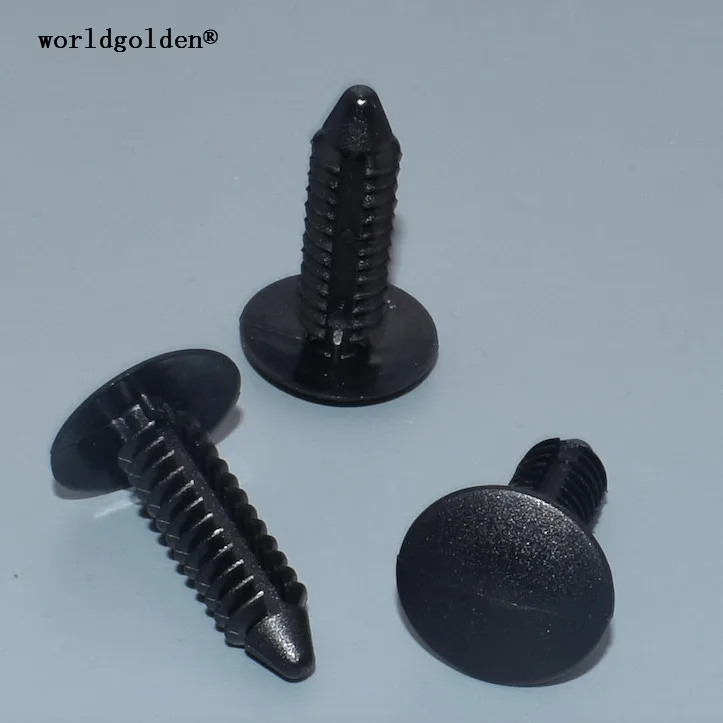 Worldgolden 100 Buah Pelindung Pengencang Otomatis Pelindung Kabel Pos Baterai Penahan, Pelindung Percikan Mesin Radiator Penyekat Udara Samping