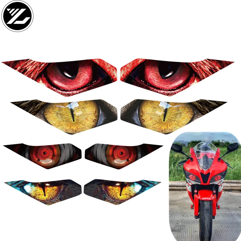 Motorcycle accessories body headlight sticker headlight protection cover for kawasaki ninja 250 300 Z250 Z250SL 300 636 ZX-6R