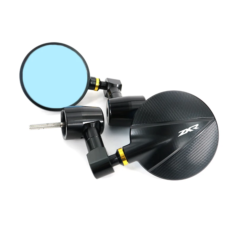 

For KAWASAKI Ninja ZX-6R ZX-7R ZX-9R ZX-10R ZX-12R Ninja ZX-14/R ZZR1400 Motorcycle Rear View Side Mirror Handle Bar End Mirrors