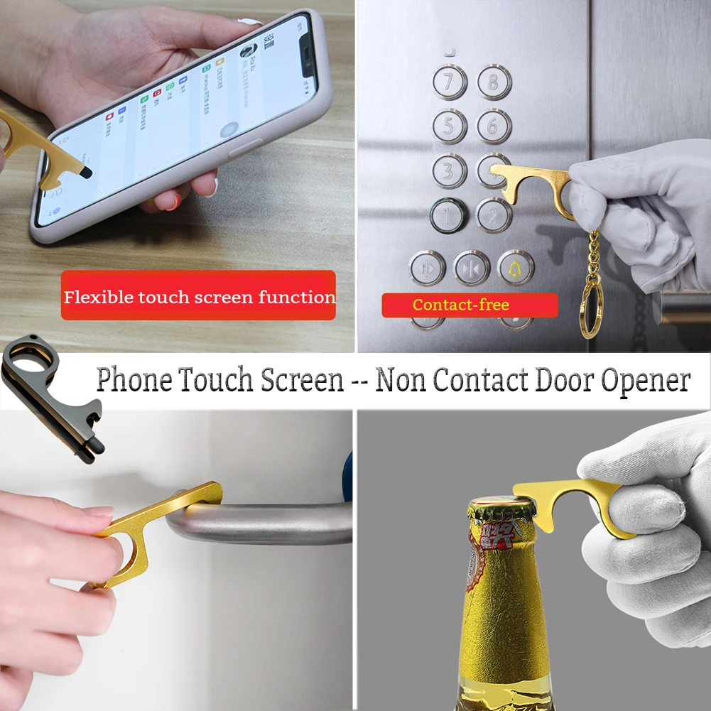 Antimicrobial Elevator Button Contactless Tool Safety Door Handle Isolation No-Touch Anti-bacteria Opener Touch screen