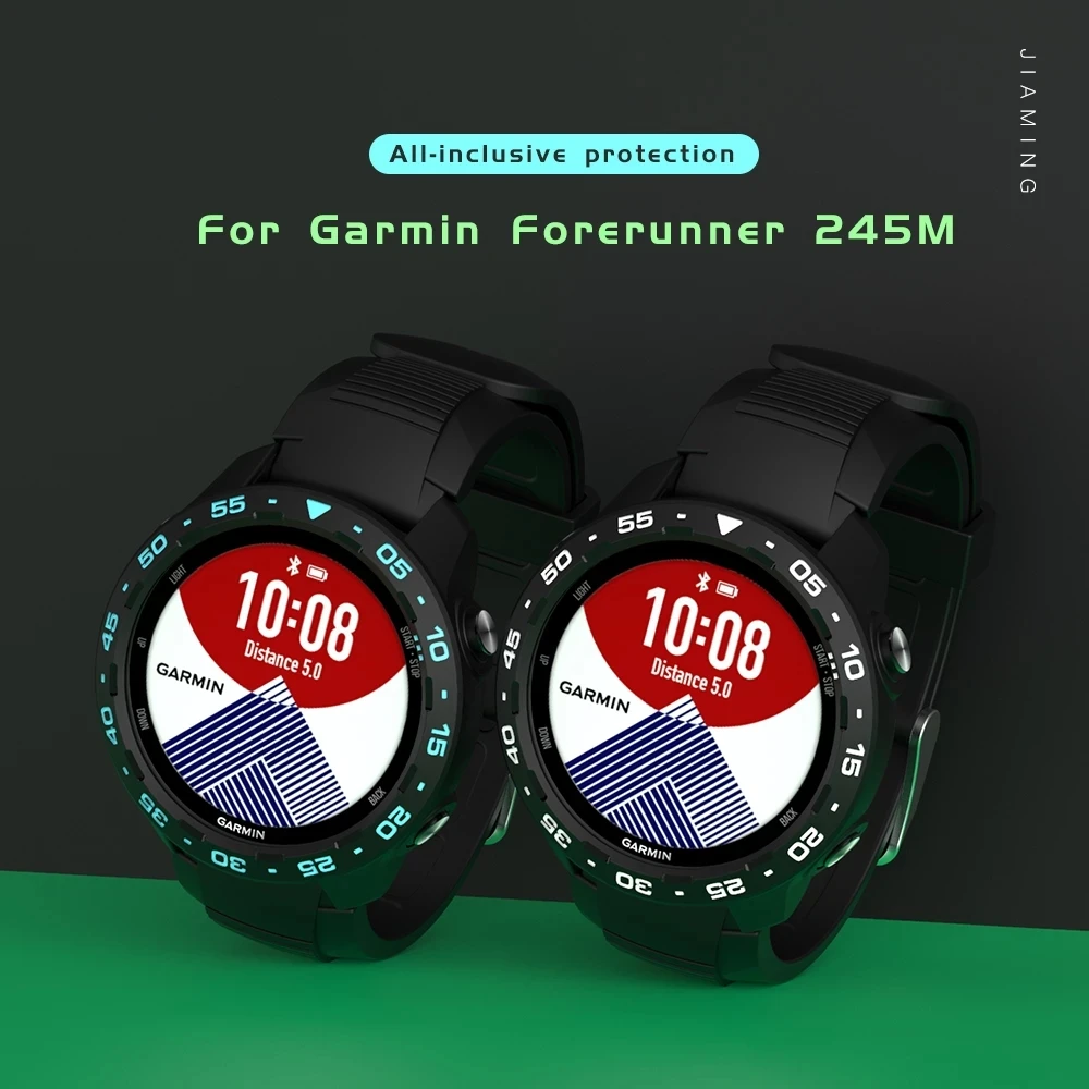 Caso sikai para garmin precursor 245/245m tpu shell capa protetora pulseira cinta de banda para relógio inteligente garmin