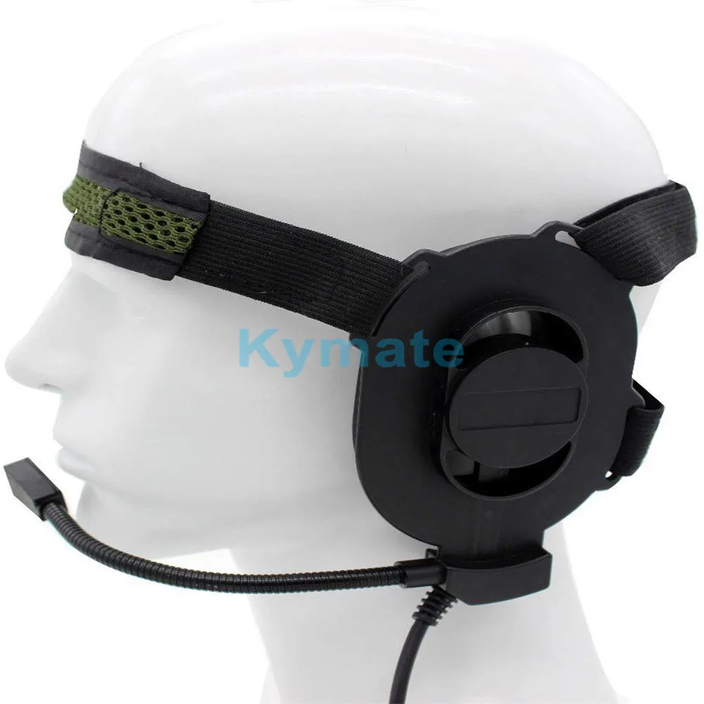 Tactical Bowman Elite II Headset with 2 Pin PTT Cable Plug for baofeng UV5R bf-888s  tyt woxun KG-669  TK3160 PX777 radio