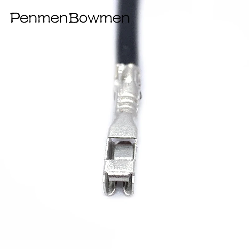 10 Pcs Car Splice Wire Crimp Terminal 0.6MM Female Terminal for Electrical Connector Pin With 18AWG Cable 1500-0110 1500-0106