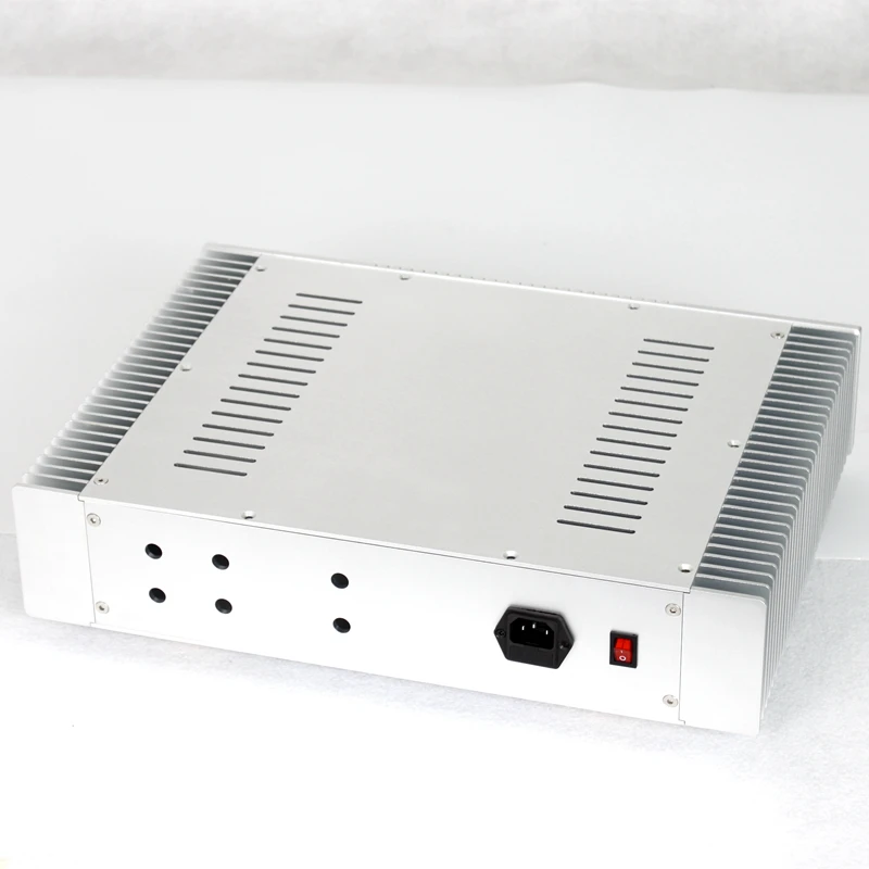 WA163 Silver Full aluminum amplifier chassis / Pre-amplifier / Class A amplifier /AMP Enclosure / case / DIY box (430*90*308mm)