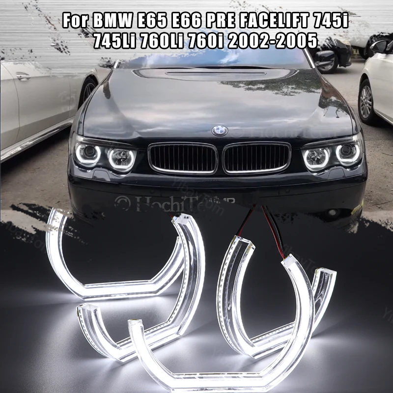 

DTM Angel Eyes LED for BMW E65 E66 PRE FACELIFT 745i 745Li 760Li 760i 2002-2005 DRL Halo M4 Style White Light Kit Accessories