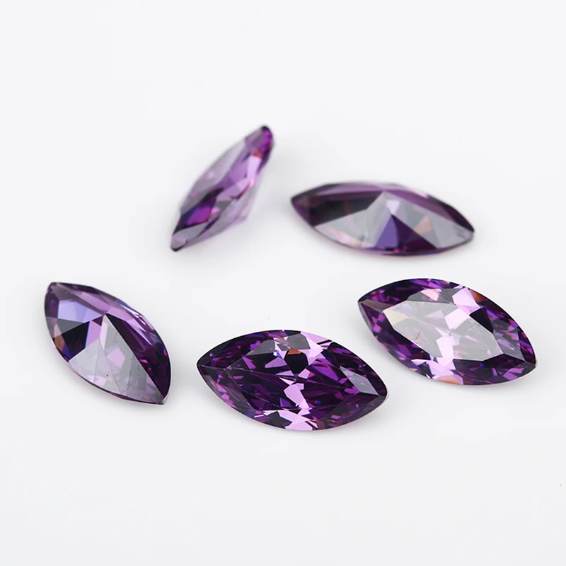 Size 1.5x3~10x20mm Marquise Shape Various Color Cubic Zirconia Loose 5A CZ Stones Synthetic Gems For Jewelry