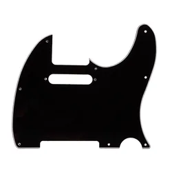 Nero 3 strati Tele Style chitarra elettrica Pick Guard Scratch Plate Fit Telecaster