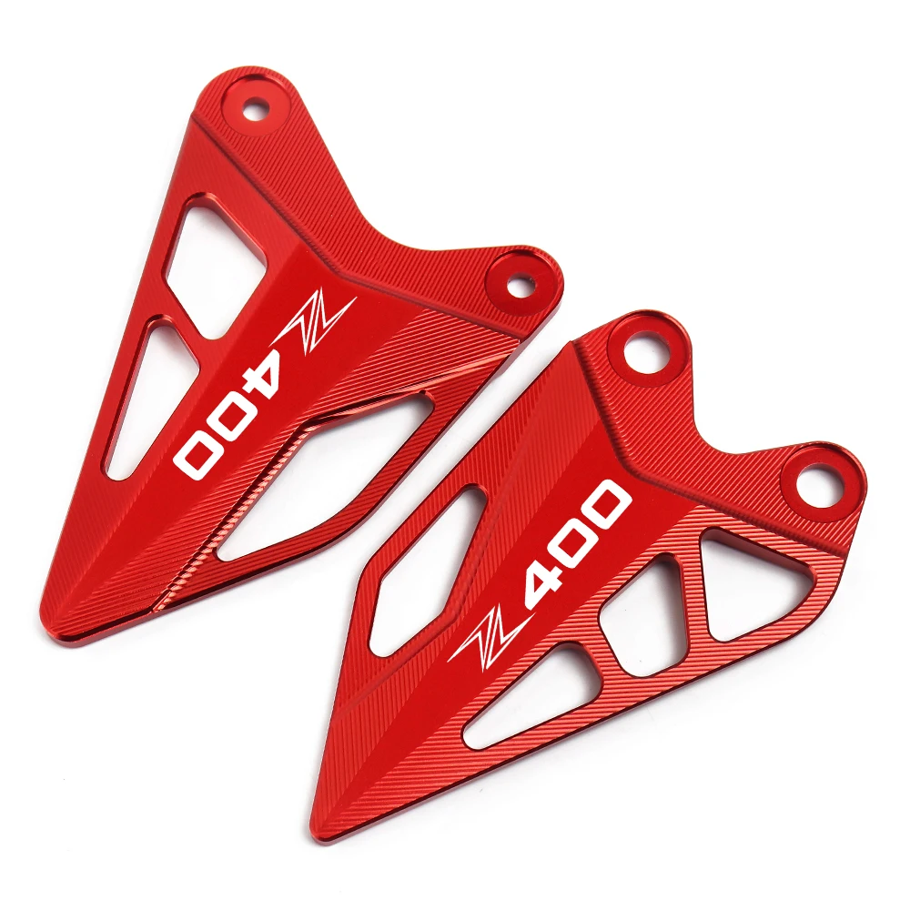 CNC Aluminum Motorcycle Front Foot Extension Side Stand Enlarge Front Pedal Wing Bracket For Kawasaki Z400 Z 400 2018 2019 2020