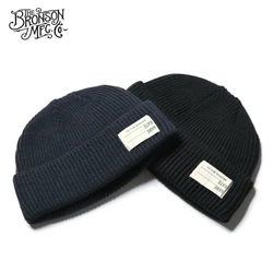 USN – casquette de montre 80% laine, réplique de la seconde guerre mondiale, casquette épaisse en tricot chaud d'hiver, Vintage, militaire, chapeau d'extérieur