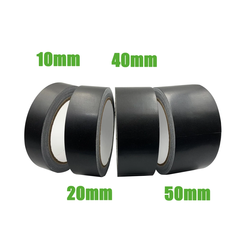 Black Fabric Tape 2Inch Black  Duct Tape Heavy Ducty Repair Cloth Duct Pipe Tape