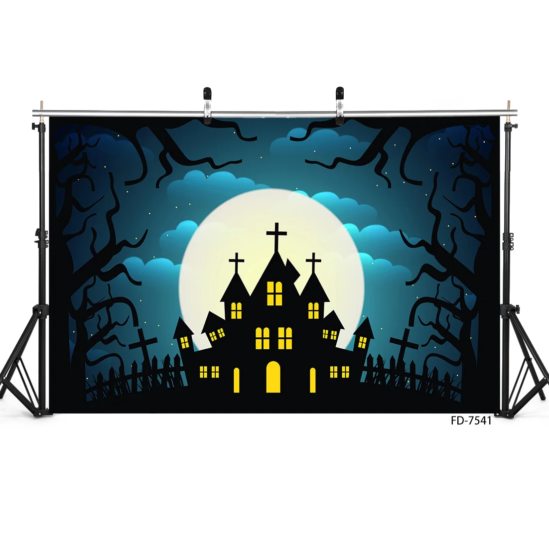 Vinyl Photographic Background for Photo Studio Halloween Evening Castle Party Children Baby Portrait Family Backdrops Photobooth