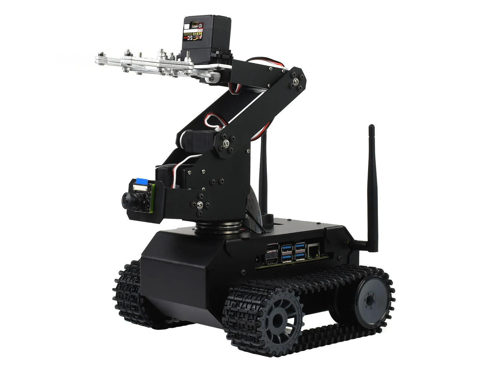 

JETANK AI Kit Acce, AI Tracked Mobile Robot, AI Vision Robot, Based On Jetson Nano Developer Kit(Not Included),Driverless