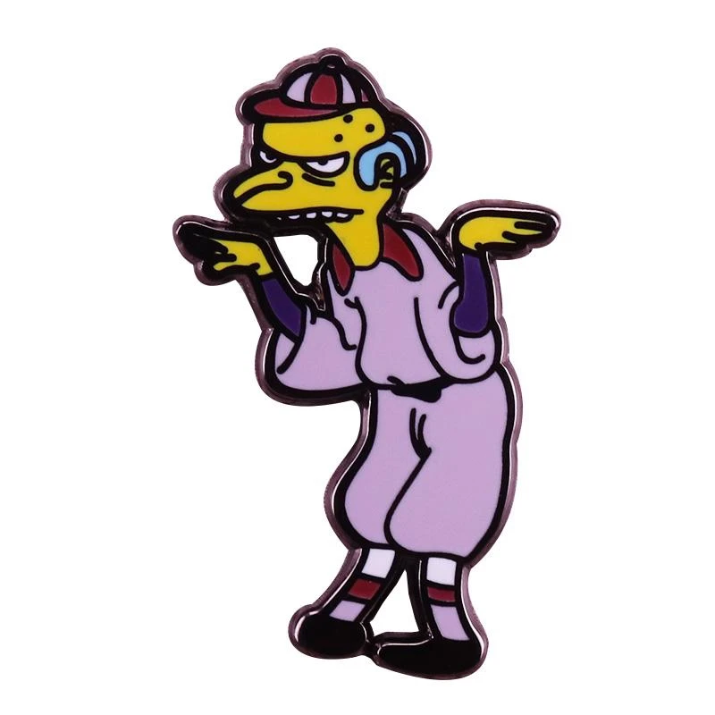 Mr. Burns enamel pin evil, devious, greedy and wealthy boss brooch