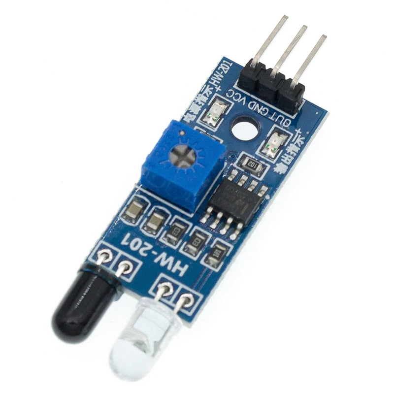 IR Infrared Obstacle Avoidance Sensor Module for Arduino Smart Car Robot 3-Wire Reflective Photoelectric New