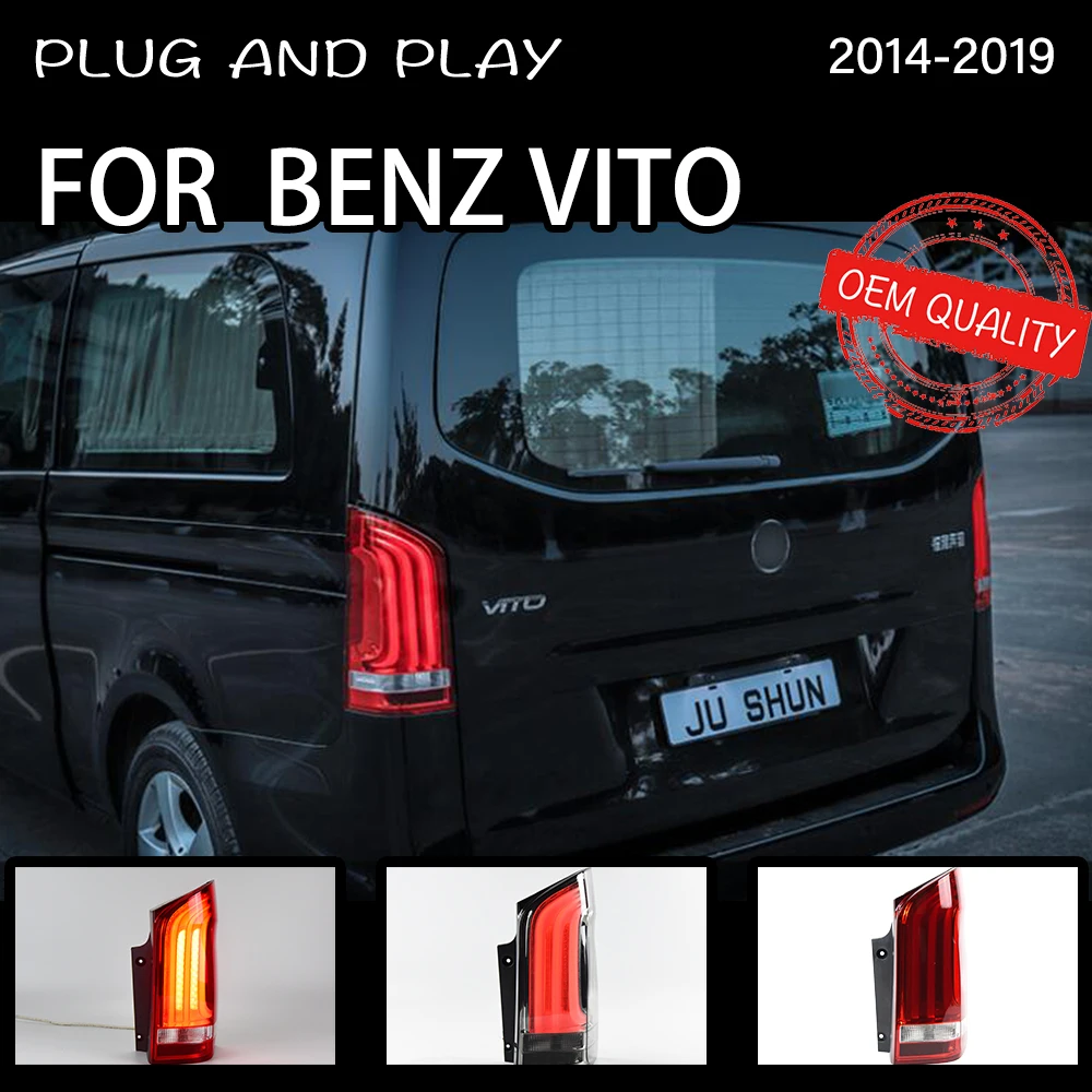 Tail Lamp For Car Benz VITO 2014-2019  V250 V260 12V LED Tail Lights Fog Lights Daytime Running Lights DRL Cars Car Accessories