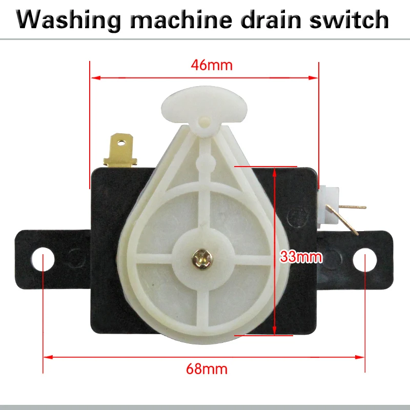 1Pc Semi-Automatic Switching Elongated Cylinder Washing Machine Drain Drainage Function Switch