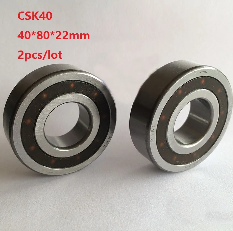 

2pcs CSK40 CSK40PP 40*80*22mm One Way Clutch Bearing side block