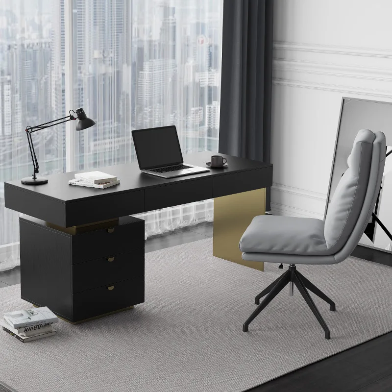 

Desk Nordic style simple modern study lightweight computer desk desk desk chair combination