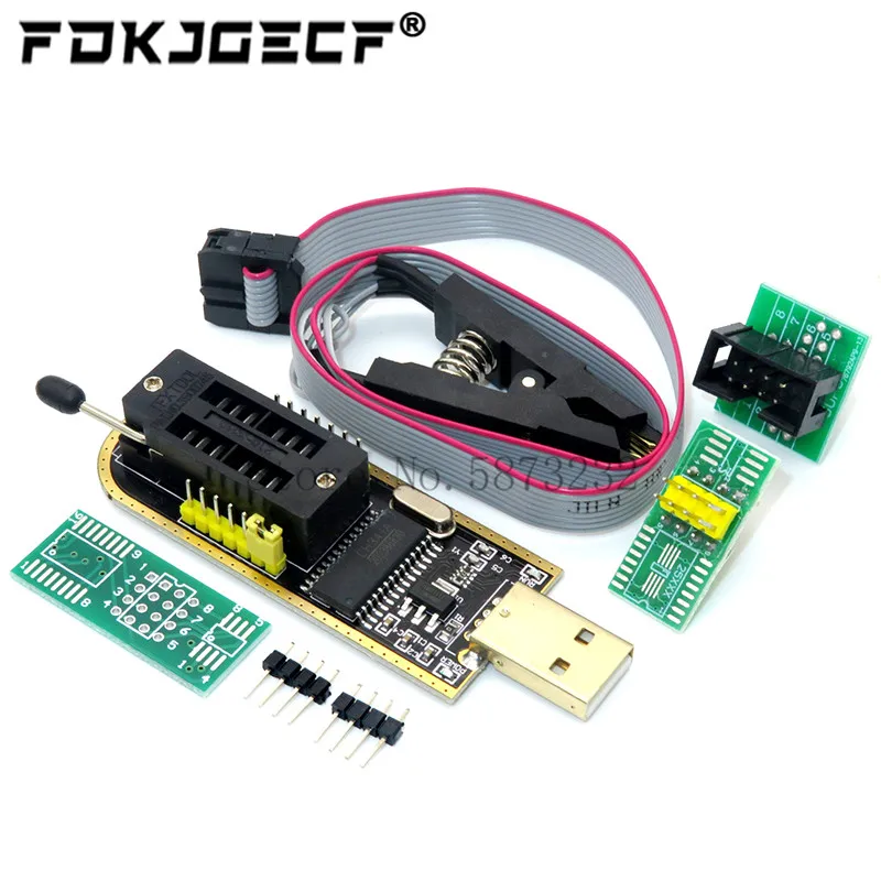 SOIC8 SOP8 SOP16 Test Clip For EEPROM 93CXX / 25CXX / 24CXX + CH341A 24 25 Series EEPROM Flash BIOS USB Programmer Module