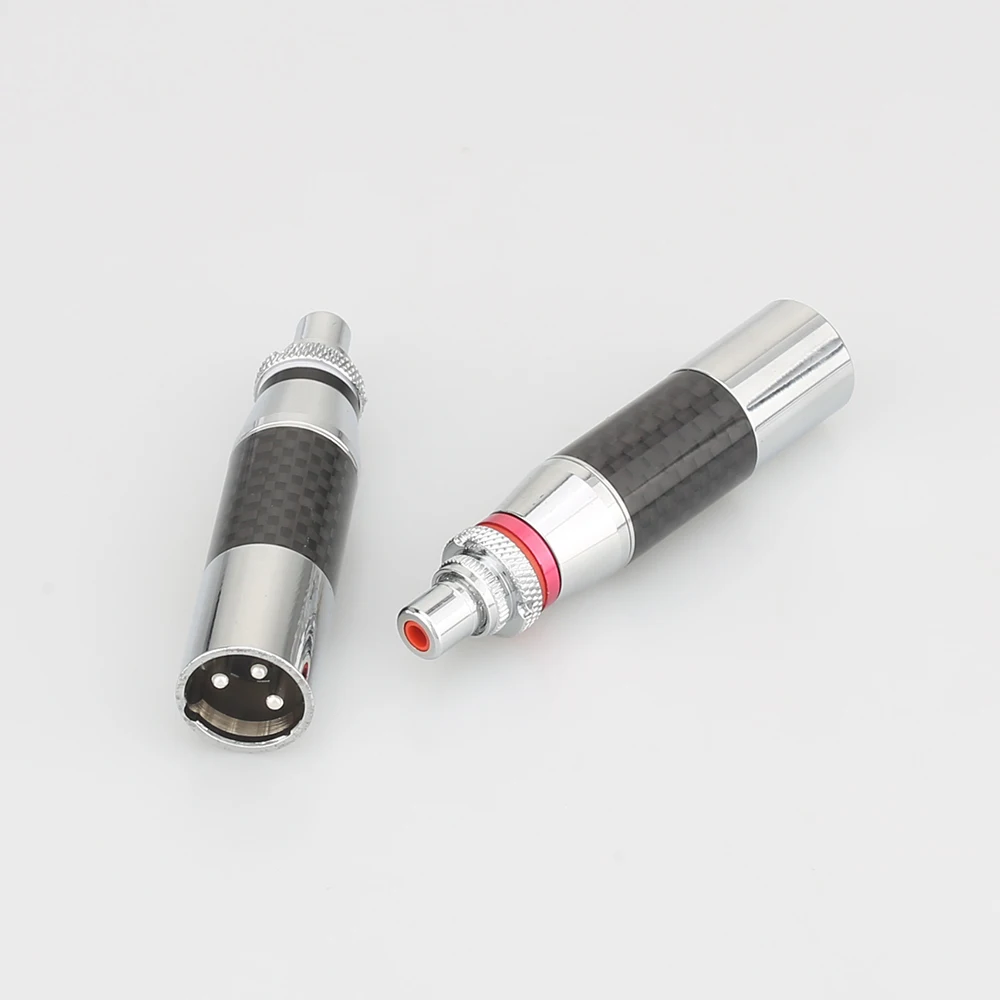 

2XAudiocrast XLR 3 Pin male to RCA female Audio Jack Adapter Plug Connector RCA Phono Male Plug Audio Interconnects