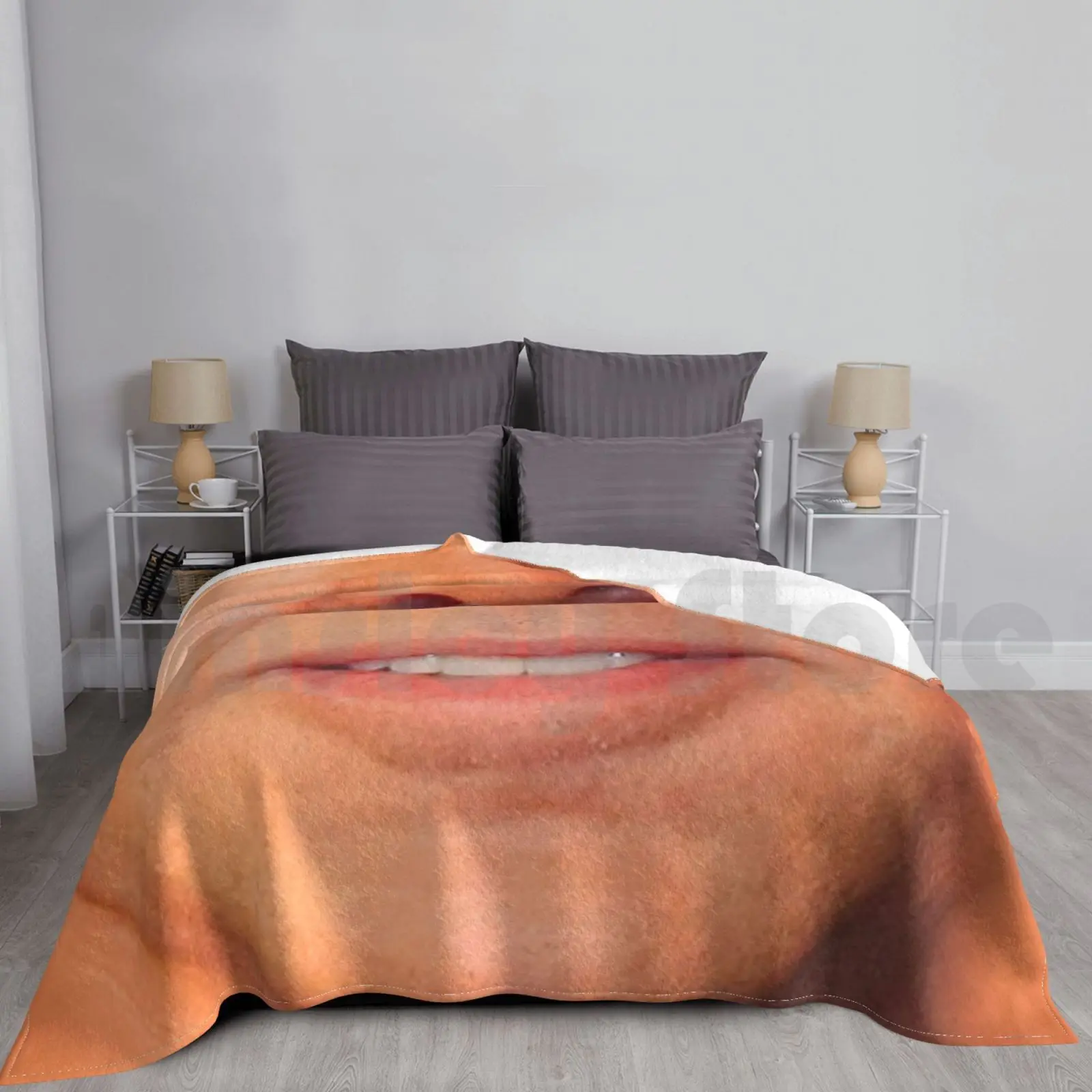 

Nicholas Cage Blanket Super Soft Warm Light Thin Blanket Funny Comedy Face 2021 Mouth Safe Stay