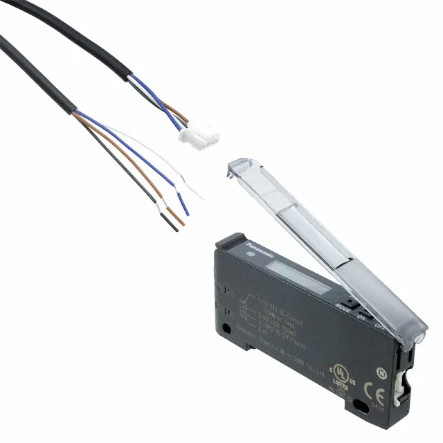 

Fiber Optic Sensor FX-102-CC2 Fiber amplifier, Long sensing range type, NPN, display, connector type, 2m cable