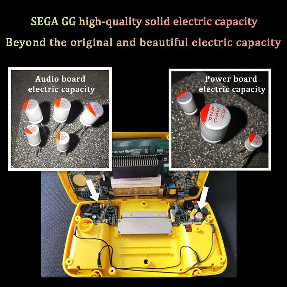 ใหม่ไฟฟ้าความจุตัวเหนี่ยวนำซ่อมสำหรับ GBA GBC GBP GBASP SEGA Game Gear Fast Electrolysis ความจุเกมอุปกรณ์เสริม