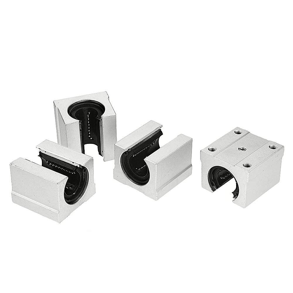 DIBOTISCNC SBR12 Linearschiene 2x 300mm + 4x SBR12UU Lagerblöcke – Komplettes Set Mit Schrauben – Für 3D-Drucker & CNC-Fräsen