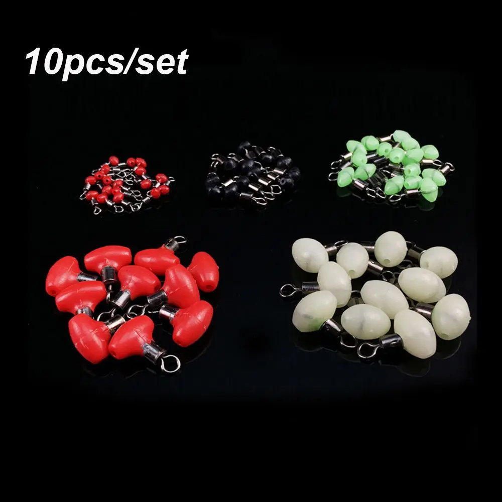 10PCS Multiple Size Fishing Swivels Connect Zig Pulley Clip Slider Beads Fast Link Line Rigs Running Ledger Tackle Accessories