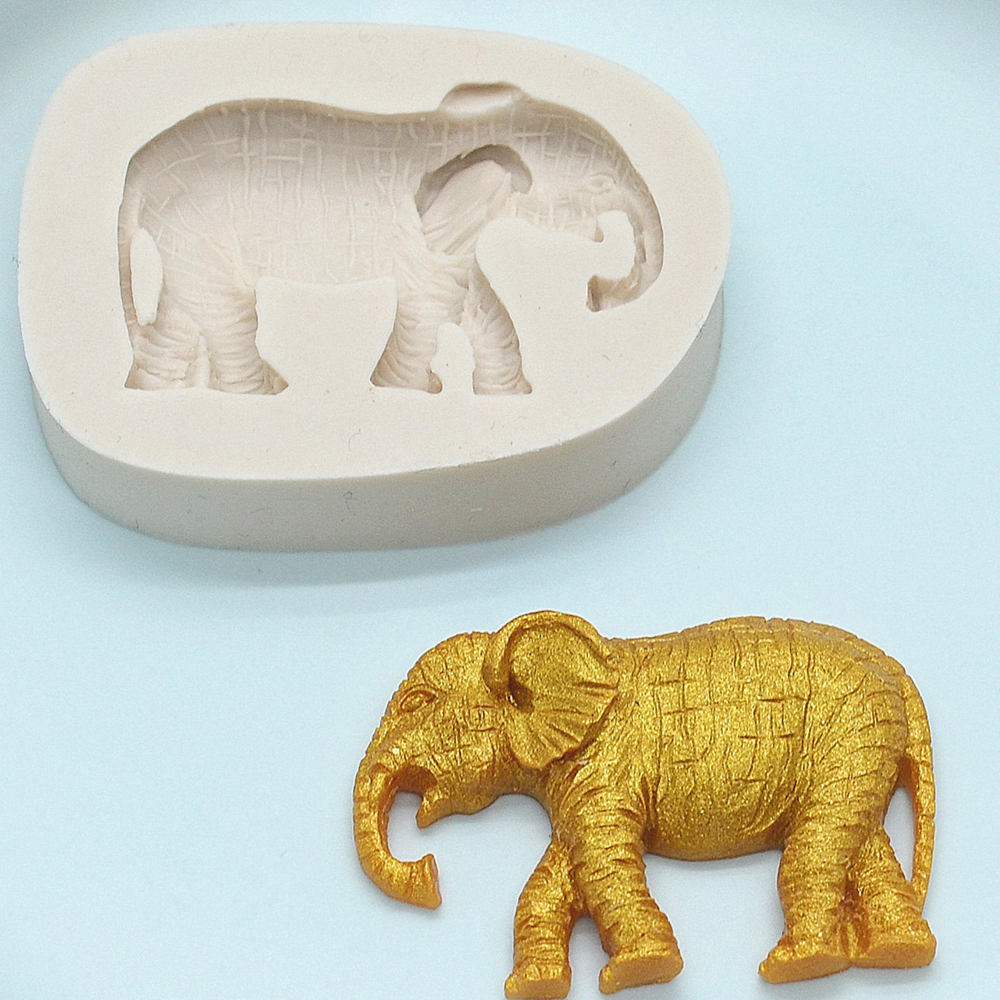 Elephant Silicone Cake Molds Kitchen Resin Baking Tools DIY Pastry Cake Fondant Moulds Dessert Chocolate Lace Decoration M1362