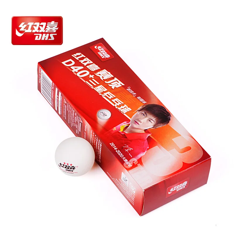 DHS 3 Star D40 + pallina da Ping Pong 3 stelle nuovo materiale ABS espanso Poly Plastic Original DHS Ball palline da Ping Pong a 3 stelle