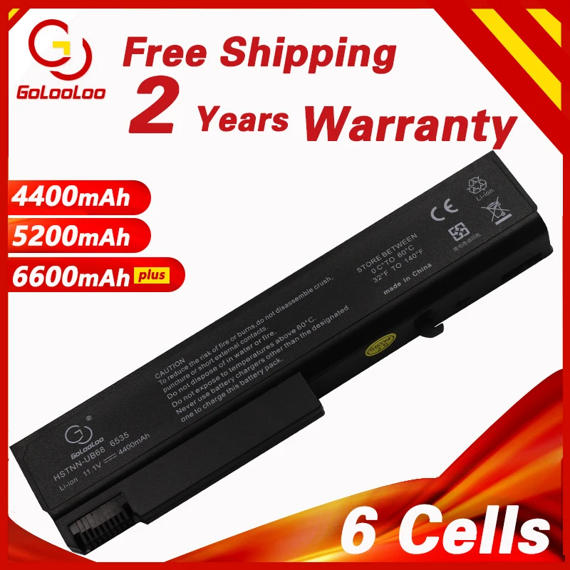 Golooloo 484786-001 583256-001 586031-001 Laptop Battery for HP Business Notebook 6530b 6535b 6730b 6735b HSTNN-UB69 HSTNN-XB0E