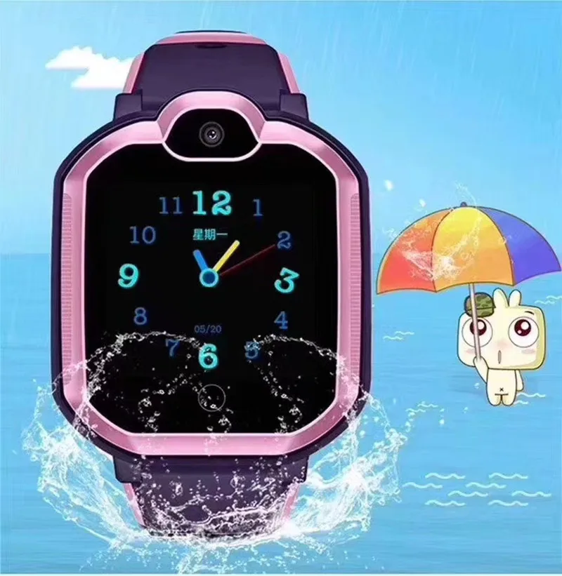 Children Tracker Smart Phone Watch Waterproof IP67 LBS position SOS call Wristwatch Camera IOS Android Smart Kids watch Gift E18