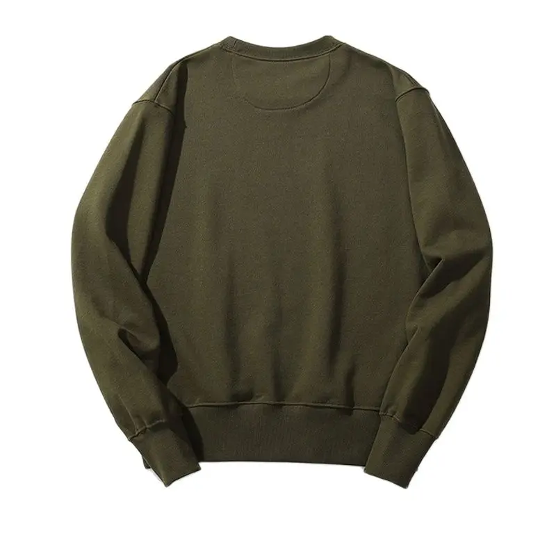 Winter Schwere Gewicht Baumwolle Hoodie Männer Schwarz Weiß Rundhals Langarm Sweatshirt Casual Mode Streetwear Hoodies Oversize