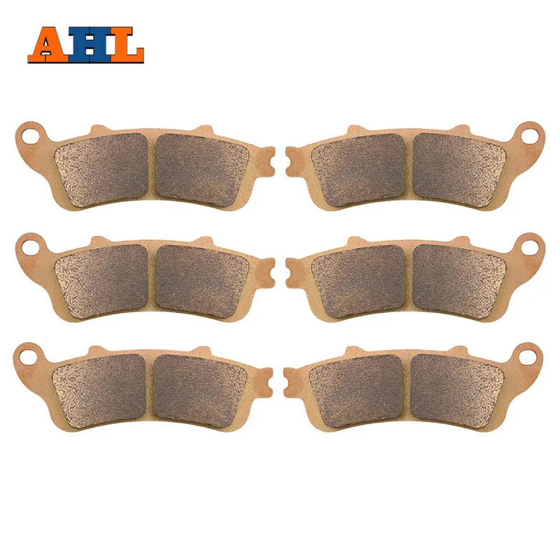 

AHL 3 Pairs Motorcycle Front & Rear Brake Pads for HONDA GL 1800 A1/A2/A3/A4/A5 Goldwing 02-05 6/7/8/9/A 06-11