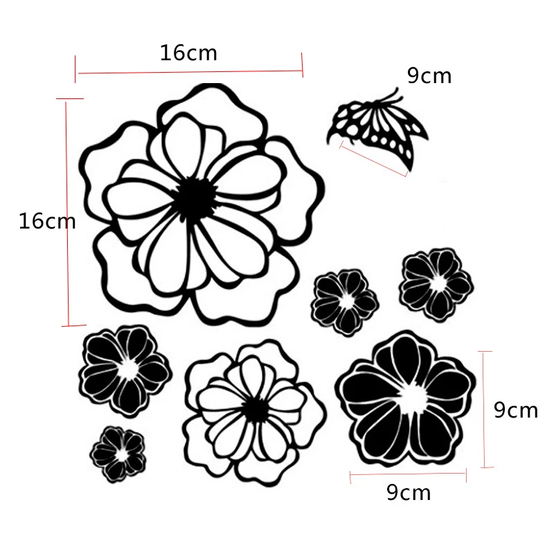 3D Wall Sticker Refrigerator Butterfly Stickers For Home DIY Wall Art Decal Wallpapers PVC Self Adhesive Sticker For Kids Room