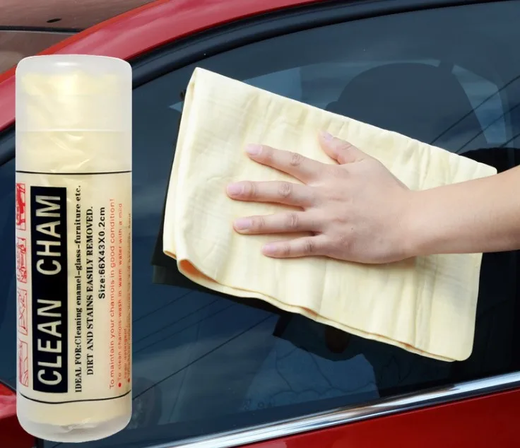 Auto Care Extra Large Auto Car Natural Drying Chamois Deerskin Cleaning Cham Leather Cloth