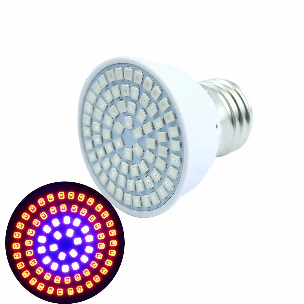 

Full Spectrum LED Grow Light 12W 80LEDs E27 GU10 Indoor Plants Lamp For Flower Seedling Hydroponics System Tent Vegetables lamp