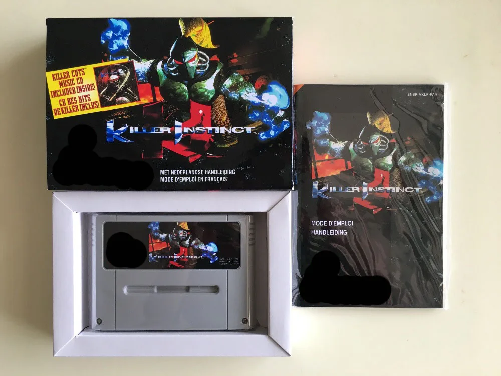 16Bit Games ** KILLER INSTINCT ( French PAL Version!! box+manual+cartridge!! )